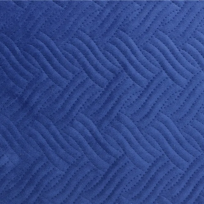 Royal blue holland trapunta di velluto rotoli di tessuto