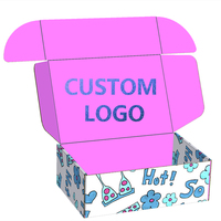 Emballage en papier carton d'expédition de luxe kraft recyclé impression ondulée petite boîte d'expédition de logo personnalisé