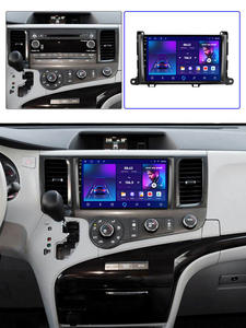 Lecteur DVD de voiture Android 9 pouces HD multimédia avec navigation GPS et CarPlay pour Toyota Sienna 2011-2014 - Product Image 2
