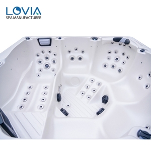 全新设计户外热水浴缸 Spa Balboa 6人按摩配置 LED 灯 Jacuzzier 水疗按摩浴缸户外热水浴缸出售 - Product Image 4