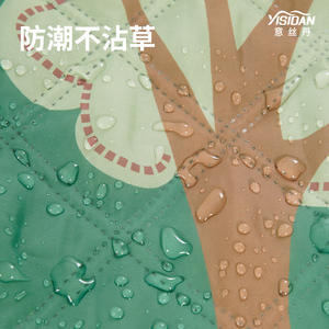 Tapis de pique-nique ultrasonique 150x100cm, rectangulaire, antidérapant, résistant à l'humidité, pour camping en plein air, randonnée, polyester PVC - Product Image 2