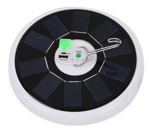 Lampe d'urgence LED 300W rechargeable par USB et solaire, DC5V-6V, diamètre 195mm, ABS, batterie intégrée 2*1800mAh - Product Image 2
