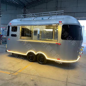 Chariot de restauration mobile gourmet à quatre roues, remorque alimentaire multifonctionnelle, chariot de restauration pour friture et cuisson, centre commercial, place publique - Product Image 6