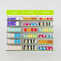 Étagères de présentation de magasin de détail de conception moderne de haute qualité, rayonnages de supermarché, mobilier d'intérieur, présentoir métallique personnalisé