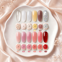 BORN PRETTY 15ml Gel de construction floral non collant sans TPO ni HEMA, vente en gros d'usine, gel dur de moulage pour extension d'ongles et nail art