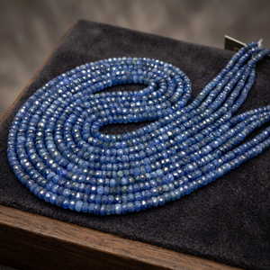 Perles facettées en saphir bleu naturel de qualité supérieure pour la fabrication de bijoux - Product Image 3