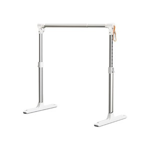 Aluminum Alloy Mini <b>Clothes</b> <b>Rack</b> Adjustable Telescopic Rod Floor Standing <b>Drying</b> <b>Rack</b> For Balcony Bay Window - Product Image 1