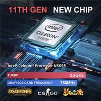 Laptop 15.6 inci 16GB DDR4 512GB SSD, prosesor Quad-Core 11 Intel Celeron N5095 layar 1080P 2.4/5G WiFi 15.6 inci