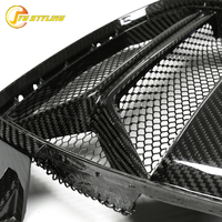 Calandre avant en fibre de carbone sèche G80 G82 CSL avec grille en maille pour BMW M3 G80 G82 G83 M4 avec ACC, calandre de pare-chocs avant en carbone