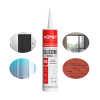 Meilleur 966 Super Glue Facile à utiliser Scellant en silicone solide Liquide blanc étanche pour la construction et le joint pour l'extérieur