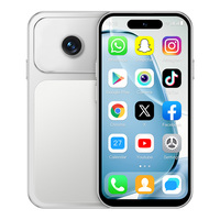 ONEMYTH A18 Pro Android 12 2+16GB 4'' Teléfono Celular con Doble Tarjeta SIM 2000mAh Multi-idiomas 4G Mini Teléfono Inteligente