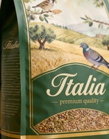Sachet d'emballage personnalisé à fond plat avec fermeture éclair, scellé sur huit côtés, pour graines pour oiseaux et aliments pour animaux de compagnie