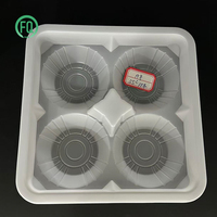 Boîtes à tartelettes multi-compartiments en PP, matériaux recyclés, emballage alimentaire pour épicerie, plateau à tartelettes