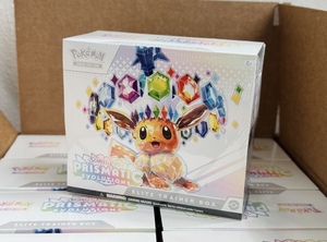 Boîte d'entraînement Elite PTCG Pokémon Évolutions Prismatiques, version américaine 100 % authentique, scellée, pour collection de cartes, cadeau - Product Image 4