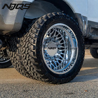 Jantes forgées NJQS personnalisées 22 24 26 pouces 6x139.7 8x6.5 8x170 8x180 10x225 Polies pour camions tout-terrain Ford F150 Chevrolet GMC
