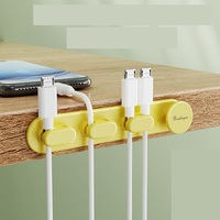 2024 Usb câble gestion des fils Clips de câble supports de cordon pour bureau porte-câble Clips auto-adhésif cordon organisateur