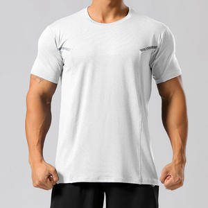 T-shirts personnalisés pour hommes, respirants, pour la randonnée, la gym, à séchage rapide, à manches courtes, pour le sport, décontractés, pour la course à pied - Product Image 3