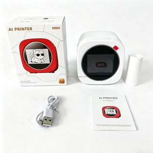 AI 미니 프린터 음성 인식 즉석 무잉크 열전사 프린터 휴대용 무선 열전사 AI 프린터 DIY 선물 프린트 포드 - Product Image 1