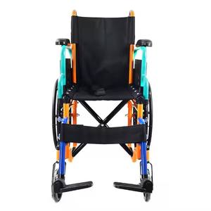 Silla de Ruedas Manual Ajustable, Ligera y Duradera, de Acero al Carbono, Plegable, con Diseño Transpirable, para Niños con Parálisis <span class=keywords><strong>Cerebral</strong></span> - Product Image 4