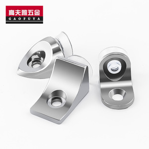 Gaofuya Alloy Shelf Support Peach Shaped Right Angle Rounded Corner For Glass Wood Cabinet Display - Product Image 2
