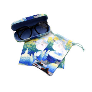 Mode <span class=keywords><strong>Microfibre</strong></span> Hard Shell Optique Étui à Lunettes Titulaire Lunettes de Soleil Unisexe Avec <span class=keywords><strong>Tissu</strong></span> <span class=keywords><strong>Microfibre</strong></span> Correspondant - Product Image 2