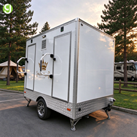 Goeasy 2026 Trailer Toilet Portabel Mewah untuk Penggunaan Umum di Luar Ruangan, Trailer Kamar Mandi VIP Mobile dengan Harga Kompetitif