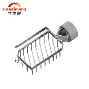 Huasimeng - Soporte de acero inoxidable para grifo, escurridor con clip, almacenamiento montado en la pared para jabón y esponja de cocina - Product Image 2