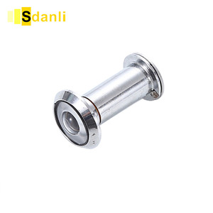 Hot Selling Modern 180 Degree Zinc Alloy Door Magnifier Peephole <strong>Viewer</strong> with Movable Cover for Hotel Home Security - Product Image 2