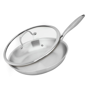 Juego <span class=keywords><strong>de</strong></span> Sartenes <span class=keywords><strong>de</strong></span> Acero Inoxidable SS304 Directo <span class=keywords><strong>de</strong></span> Fábrica <span class=keywords><strong>con</strong></span> Revestimiento Antiadherente para Cocina, Restaurante y Hogar, Venta al Por Mayor - Product Image 2