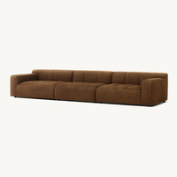 Canapé modulable en tissu style américain pour plusieurs personnes, ensemble complet pour villa, club, avec table basse et armoire de rangement, pour salon et école