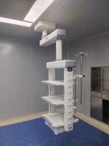 YSH <span class=keywords><strong>Veterinaria</strong></span> de alta calidad, fuerte, práctica y fácil de mover, torre de grúa de Hospital, torre de laparoscopio de un solo brazo de lujo - Product Image 4