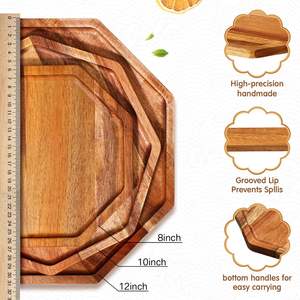 ถาดไม้งานฝีมือตกแต่งแนวชนบทใช้ตกแต่งบ้านไร่ที่มีประโยชน์สำหรับงานเลี้ยง - Product Image 3