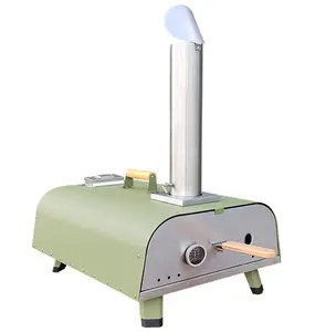 New design high quality outdoor pizza oven green cheaper price wood fired pizza oven