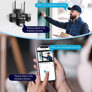 15MP Security Camera <strong>ICsee</strong> 3 HD Screens Auto Tracking WiFi IP Camera Outdoor CCTV Color Night Vision 2-Way Audio <strong>Home</strong> Camera - Product Image 5
