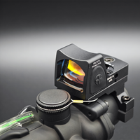Tactical Combo Prism Scope 4x32 Real Fiber Steel Seal Logo Mini Red Dot Sight Green/Red Chevron Reticle Hunting 20mm/21mm Mount