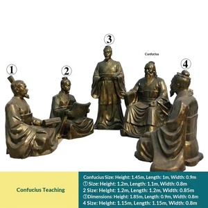 Esculturas de Bronce de Fibra de Vidrio a Gran Escala, Figuras de Bronce de Imitación Fundidas a Medida para Jardín, Paisajismo y Exteriores en Hebei - Product Image 5