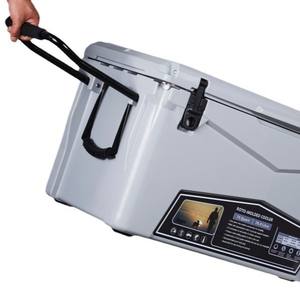 Glacière rotomoulée KUER-C 70Qt avec roues pour la pêche et l'extérieur – Options de couleurs gris, blanc, violet, noir foncé, or - Product Image 2