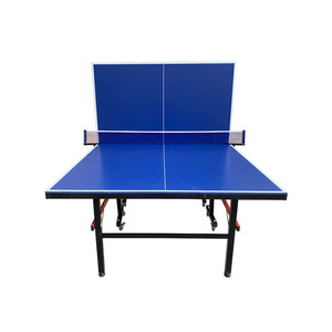 Table de tennis de table de taille standard professionnelle, table de <span class=keywords><strong>ping</strong></span>-<span class=keywords><strong>pong</strong></span> mobile d'intérieur avec roues pour l'entraînement en club - Product Image 2