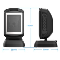 Escáner de Códigos de Barras Xincode de Alta Calidad, 2D, de Escritorio, para Tabletas, Lector de Códigos QR Omnidireccional para Supermercados