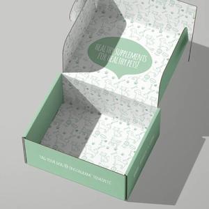 pet feed packaging <b>box</b> <b>empty</b> <b>box</b> EF pit single and double-sided printing logo aircraft <b>box</b> customization - Product Image 3
