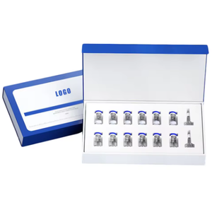 Perfume Essential Oil Paper Packaging <b>Box</b> Custom logo Luxury Peptide <b>Bottle</b> Wrapping Paper Gift <b>Box</b> with Plastic Insert - Product Image 2