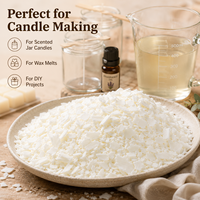 Cire de soja naturelle artisanale de luxe en flocons, 100 % pure et biologique, en vrac, pour la fabrication de bougies