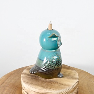 Diseño <span class=keywords><strong>de</strong></span> escultura <span class=keywords><strong>de</strong></span> búho <span class=keywords><strong>de</strong></span> esmalte azul, quemador <span class=keywords><strong>de</strong></span> incienso <span class=keywords><strong>de</strong></span> reflujo <span class=keywords><strong>de</strong></span> cerámica, difusor <span class=keywords><strong>de</strong></span> aromaterapia <span class=keywords><strong>de</strong></span> reflujo <span class=keywords><strong>de</strong></span> <span class=keywords><strong>humo</strong></span> <span class=keywords><strong>de</strong></span> <span class=keywords><strong>cascada</strong></span> y soporte <span class=keywords><strong>de</strong></span> incienso - Product Image 3