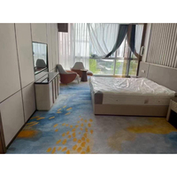 Tapis de casino Axminster résistant au feu de haute qualité Floral