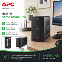 Schneider 650VA/390W Back-UPS Onduleur à onde sinusoïdale pure APC BX650CI-CN Entrée 140-300V pour ordinateur de bureau à domicile