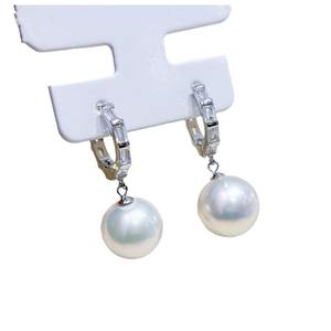 Accesorios de Plata S925 para DIY con Perlas, Joyería de Plata de Moda, Broche para Oreja con Cuentas Redondas de 9-15 mm y Bandeja Vacía 22115 - Product Image 5