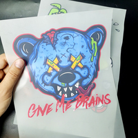 Plastisol personnalisé directement au film, impressions dtf simples, transferts dtf dtg, feuilles de transfert avec impression personnalisée pour t-shirts