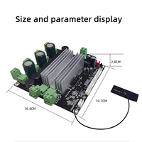 Carte d'amplification audio 4 canaux classe D 5.0 avec entrée optique et AUX, module subwoofer 120W pour home cinéma