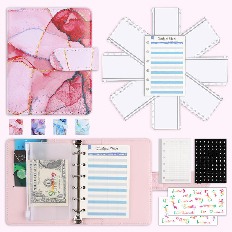 A7 Couleur Marbre Rose Bleu