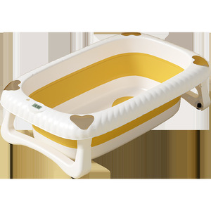 Extra Large Foldable <strong>Baby</strong> <strong>Bathtub</strong> With Lying Support <strong>For</strong> Newborns 0-12 Months Plastic Heart Shaped Design - Product Image 2